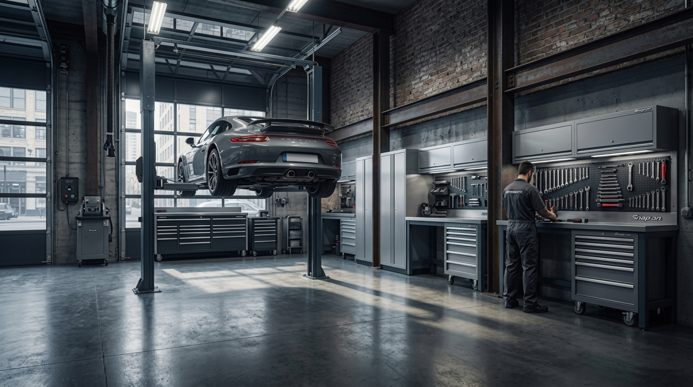 Felege Automotive Repair workshop interior